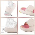 thumbnail image 3 of Zapatillas de baño para hombre y mujer, de interior, con suela gruesa y muy suaves, de secado rápido, para ducha, para hombre y mujer, color rosa, 3 of 5