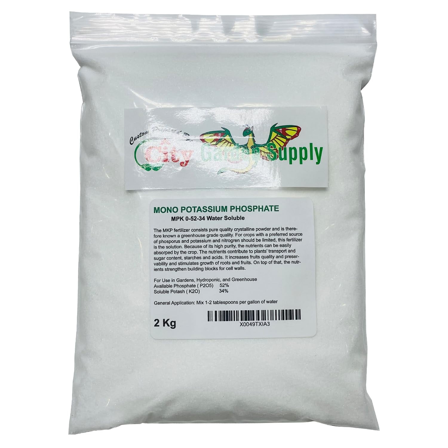 Mono Potassium Phosphate 0-52-34 (MPK),Water Soluble