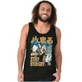thumbnail image 4 of Popeye Stay Hungry Asian Inspired Tank Top Sleeveless Tee Men Brisco Brands S, 4 of 6