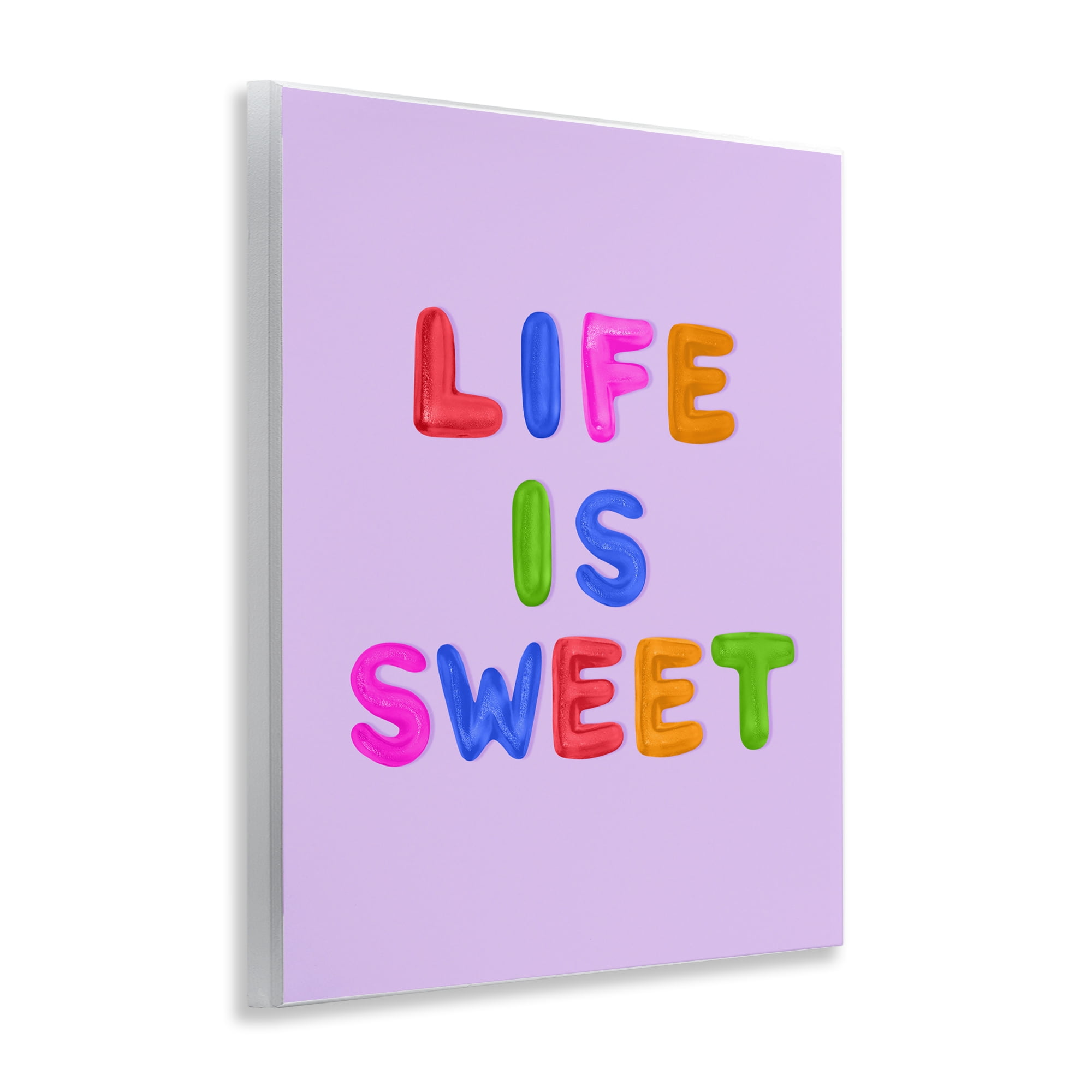 Stupell Industries Life Is Sweet Gummies Wall Plaque Art, design by LISH Creative