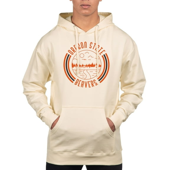 Men's Uscape Apparel Cream Oregon State Beavers Standard Pullover Hoodie