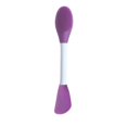 thumbnail image 1 of Double Ended Facial Mask Brush Silicone Facial Mask Applicator Spatula Cleansing Massage Brush(Face Cleansing Brush Knife Shape Dark Purple), 1 of 1