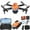 Orange, variant on Under $20 Brushless Motor Drone with Dual Camera and Screen Remote for Adults, InsCrazy 2.4G WIFI FPV Quadcopter with Altitude Hold Christmas Gifts
