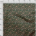 thumbnail image 3 of oneOone Cotton Silk Dark Green Fabric Asian Retro Floral Sewing Fabric By The Yard Printed Diy Clothing Sewing Supplies 42 Inch Wide, 3 of 4