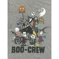 thumbnail image 2 of Nightmare Before Christmas Junior Womens Gray Halloween T-Shirt Tee Shirt XL, 2 of 2