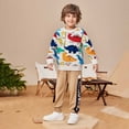 thumbnail image 2 of Vividxx Boys Tops Casual Long Sleeve Hooded Sweatshirt For Toddler Kids 1-8 Years Soft Knit Pullover With Cute Cartoon Design For Everyday Wear O-Neck Lovely Dailywear, 2 of 9