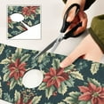 thumbnail image 6 of Yayeee Faucet Mat for Kitchen Sink 14.7" Diatomite Long Splash Guard Pad, Retro Christmas Poinsettia, 2 Pack, 6 of 7