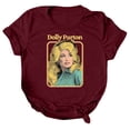 thumbnail image 2 of Women's Dolly Shirts Country Music Icon T‑Shirt Crewneck Short Sleeve Top Vintage Graphic Tee Loose Fit Casual Retro Unisex Shirt M, 2 of 5