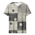thumbnail image 2 of ATENAR Womens Shirts Casual Shirts Plus Size Printed Tops Multicolor 5XL, 2 of 4