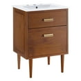 thumbnail image 1 of Modway Cassia 24" Bathroom Vanity, 24 Inch, Natural White, 1 of 4