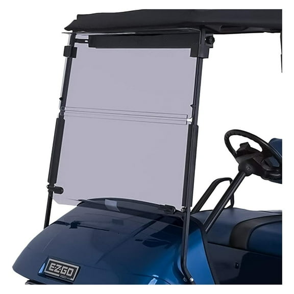 Tinted Foldable Windshield Compatible with EZGO TXT Medalist Golf Carts 1995 & Up