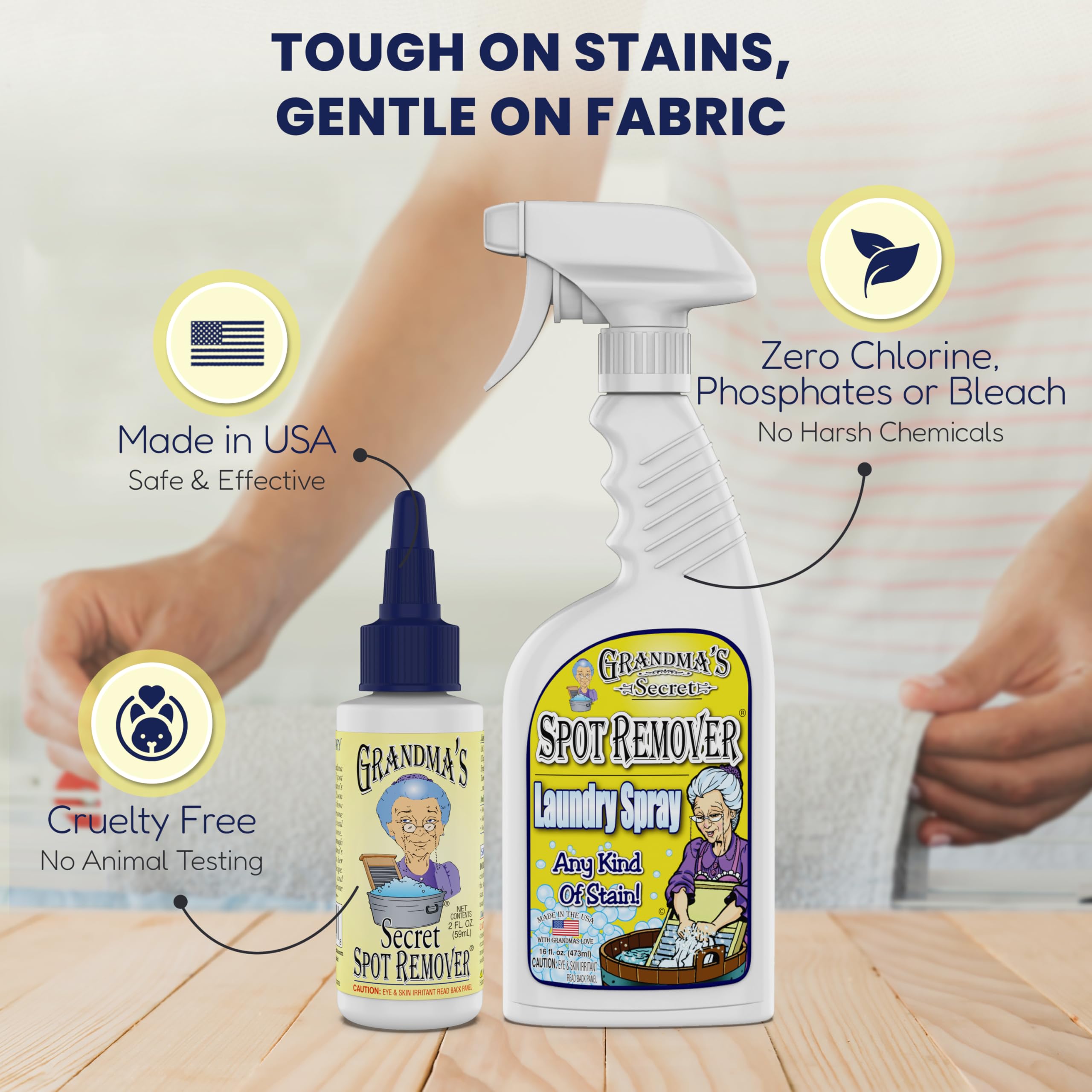 Grandma's Secret Spot Remover for Clothes, 2oz, 2 Pack photo 6