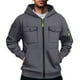 thumbnail image 1 of pstuiky camisetas de manga larga para hombre, Chaqueta tipo cárdigan con capucha y cremallera de manga larga de color liso para hombre salir tops s, 1 of 3