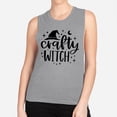 thumbnail image 2 of Crafty Witch Women's Muscle Tank Small Heather Grey, 2 of 5