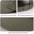thumbnail image 4 of Shenmeida Quick Dry Sweat-absorbing Flat Top Cadet Caps Adjustable Military Stylish Flat Top Hats for Men, 4 of 7