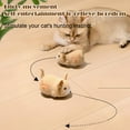 thumbnail image 4 of SharkTRUE Interactive Cat Toy Mouse, Moving Automatic Cat Toys Mice Electronic with Furry Tail,2025 Automatic Moving Kitten Toys Electric Mice Toy Self Play Exercise for Indoor Cats, 4 of 9