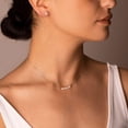 thumbnail image 3 of Pearl Necklaces for Women-Pearl Y Necklace, Pearl Choker, Pearl Pendent Necklace, 14k Gold Filled Adjustable Dainty Necklace for Women 16”+2”, 3 of 4