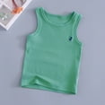 thumbnail image 2 of Loopsun Boys Girls Tank Tops, Children's Cotton Printed Sleeveless Round Neck Tank Top Army Green 7-8 Years, 2 of 5