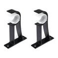 thumbnail image 5 of pitrice (Black-2pcs) Roman pole bracket Curtain pole bracket - Side mounted single bracket, 5 of 5