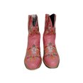 thumbnail image 5 of UKAP Bottines Femme Bout Rond Brodées Florales Courtes Chaussures d'Hiver Décontractées Roses 12, 5 of 5