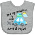 thumbnail image 3 of Inktastic Book My Reservation I'm Going to Nana and Papa's Boys or Girls Baby Bib, 3 of 4