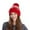 1-Wine5310, variant on XIAOCHA Women’S Pom‑Pom Beanie,Knit‑Rib Fall‑Winter Outdoor Toque,Black