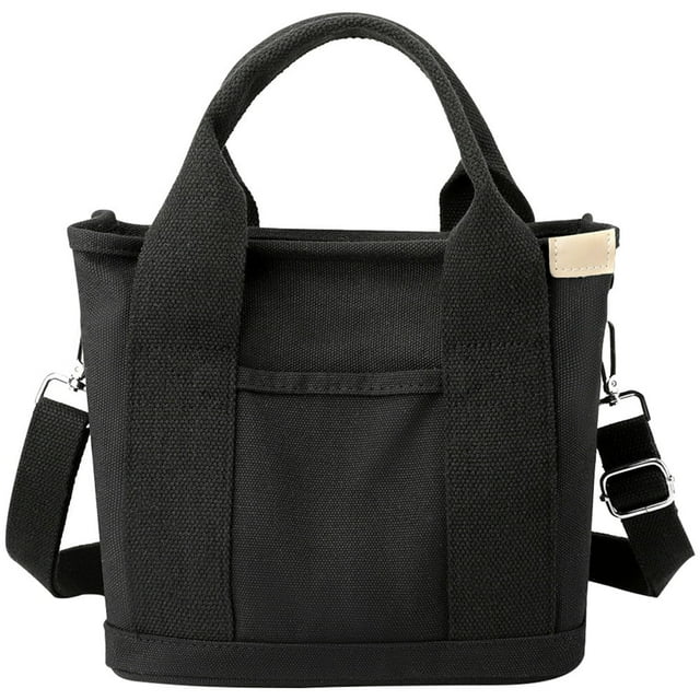 Sac Hobo en Toile à Fermeture Éclair pour Femmes, Imperméable, Grande Capacité (Bleu Foncé)