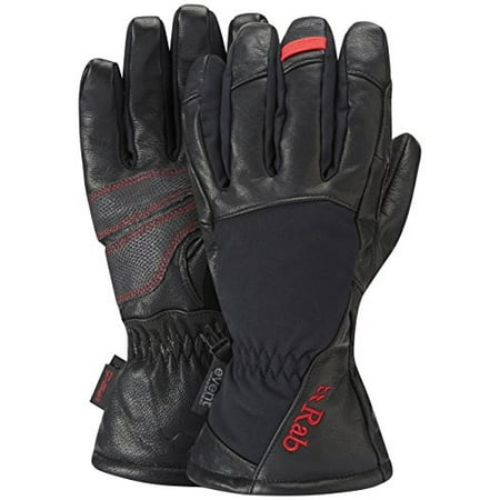 rab guide glove - men's black large