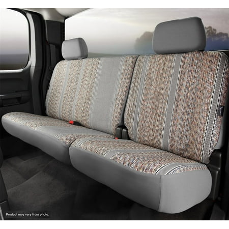 Fia TR42-52 GRAY Wrangler Custom Seat Cover; Saddle Blanket; Gray; Split Seat 40 Driver/60 Passenger w/Adjustable Head Rests/Armrest/Storage Compartment w/Cupholder;