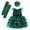 Z4 Green, variant on REDARER Girls Halloween Pumpkin Cosplay Tutu Dress with Witch Hat and Pumpkin Candy Bag for Stage Performance Trick or Treat Fancy Dress Party Outfit,2-3 Years