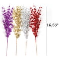 thumbnail image 7 of Christmas Picks Tree Picks Glitter Artificial Berries Stems for Christmas Tree Ornaments, 15" Floral Picks DIY Xmas Wreath, Crafts,Home Decor Gold 24 Pcs, 7 of 7