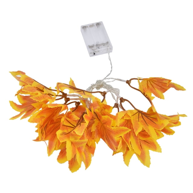Luz de hoja, luz LED de hoja amarilla, luz de cadena LED, decoración de otoño, grado profesional