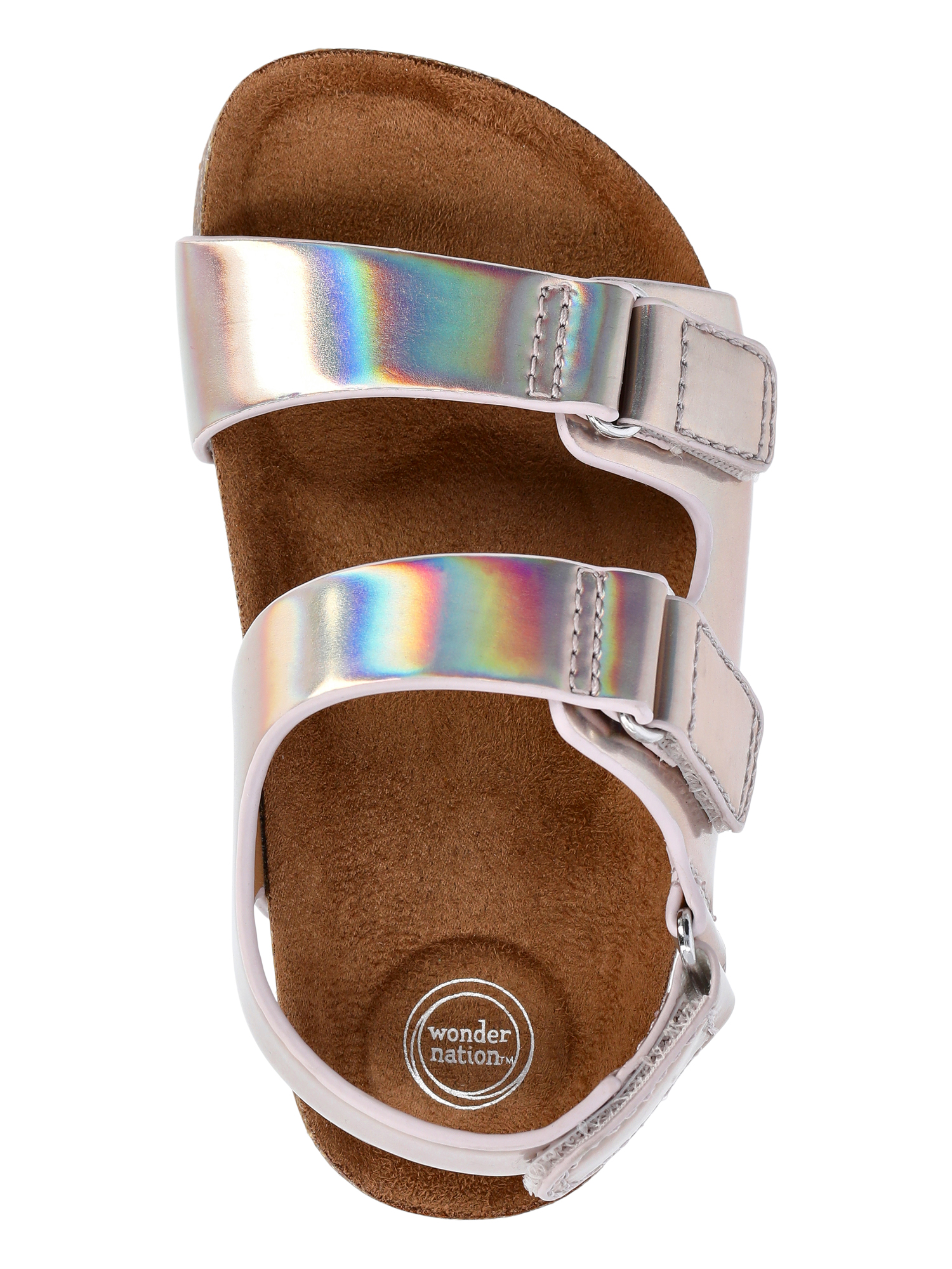 Wonder Nation Toddler Girls Footbed Sandals