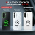 thumbnail image 7 of LeYi for Galaxy A17-5G Phone Case: with Tempered Glass Screen Protector [2 Pcs]+ Full Camera Lens Protection,Love Heart Plating Luxury Shockproof Case for Samsung A 17 5G,Purple, 7 of 7