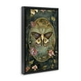 thumbnail image 3 of Stupell Industries Ornate Victorian Moth Floral Painting Black Floater Framed Canvas Art Print Wall Art, 17 x 25, 3 of 9