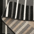 thumbnail image 5 of SAFAVIEH Pyramid Josephina Striped Area Rug, Gray/Ivory Black, 6'7" x 6'7" Round, 5 of 7