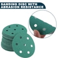 thumbnail image 3 of Discos de Lijado para Automóviles Unique Bargains?3.5" 7 Agujeros 80 Granos Resistencia a la Abrasión | Papel de Lija Redondo con Gancho y Bucle Verde 50 Pcs, 3 of 8