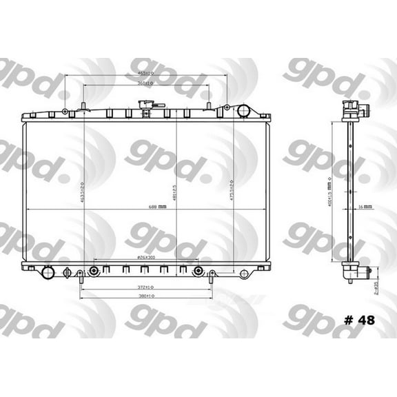 Radiator Fits select: 1989-1994 NISSAN MAXIMA