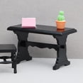 thumbnail image 3 of Miniescritorio negro Dollhouse Furniture de madera contrachapada a escala 1/12, 3 of 3