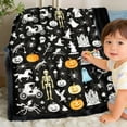 thumbnail image 6 of SUYOLL Halloween Hand Coloring DIY Blanket For Adults And Kids Creative Art Activity Blanket For Family Fun Soft Washable Throw For Home Holiday And Seasonal Use, 6 of 6