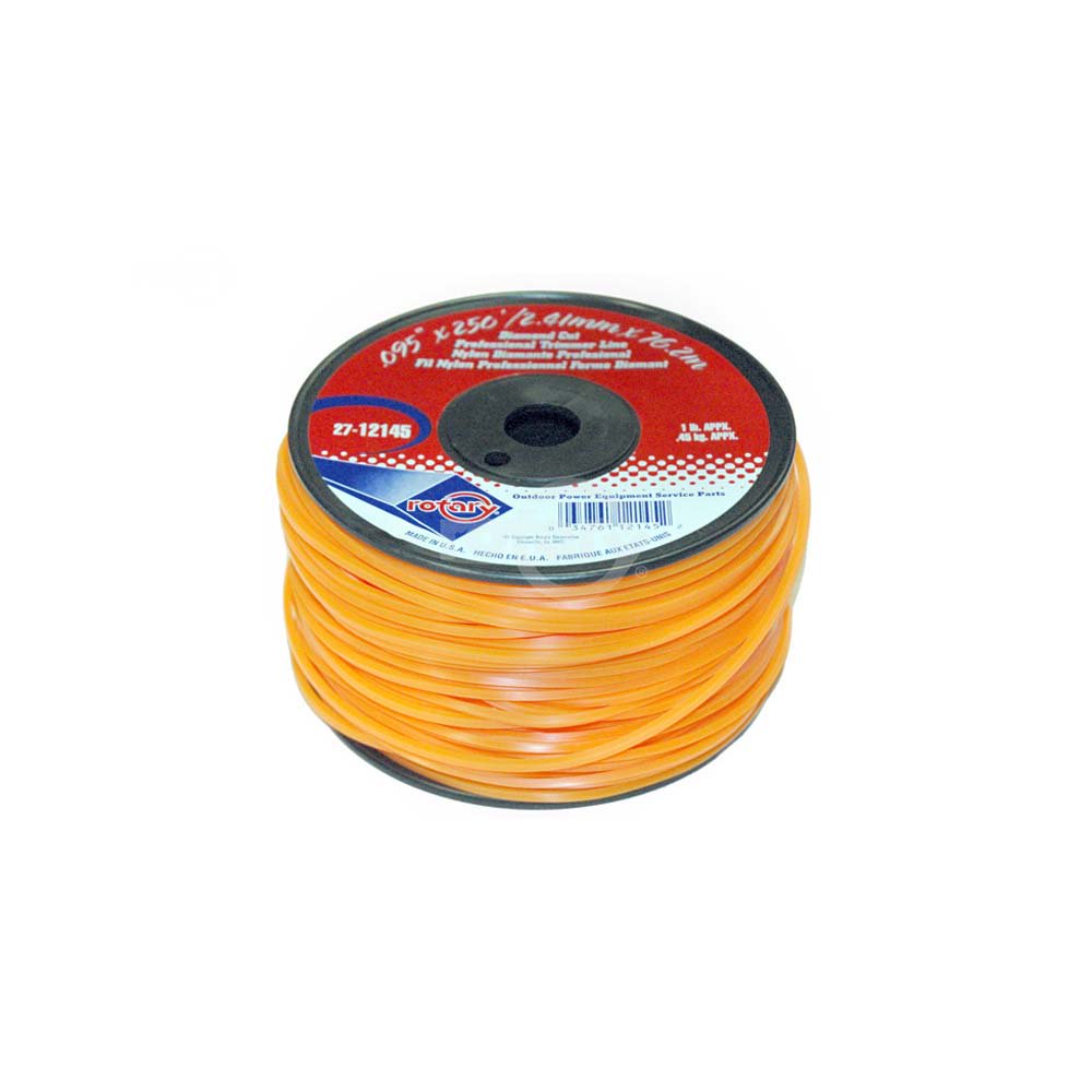 Trimmer Line .095 1 Spool Orange Diamond Line