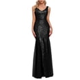 thumbnail image 1 of Babysbule Liquidation Robe d'Été pour Femme Robe Aguichant pour Femme Robes de Soirée Robes de Soirée Col en V Sans Manches Robe de Fête Boîte de Nuit, 1 of 9