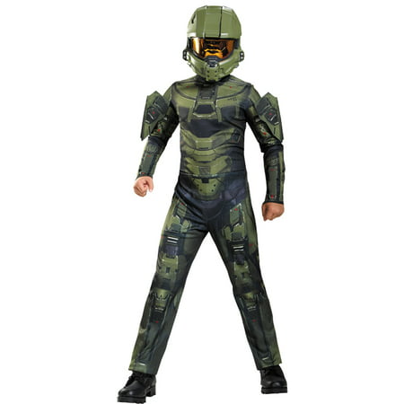 Morris Costumes Boys Halo Master Chief Jumpsuit Green 14-16, Style DG89968J