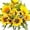 3PCS, variant on Wishrage 3PCS Sunflowers Artificial Flowers Bouquet with Stem, Silk Faux Fake Sunflowers Arrangement for Home Outdoor Indoo Wedding Kitchen Centerpieces Table Decoration