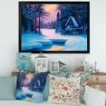 thumbnail image 3 of Designart 'The River House In The Woods and Winter Landscape II' Lake House Framed Art Print, 3 of 4