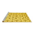thumbnail image 2 of Ahgly Company Machine Washable Indoor Round Persian Yellow Traditional Area Rugs, 7' Round, 2 of 4