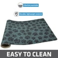 thumbnail image 4 of Drymate Pet Bowl Placemat, Dog & Cat Food Feeding Mat - Absorbent Fabric, Waterproof Backing, Slip-Resistant - Machine Washable/Durable (12” x 20”) (Paw Dots Black), 4 of 6