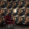 thumbnail image 2 of Boho Peel and Stick Wallpaper Vintage Celestial Sun Moon Wall Art Gold Silver 17.7in x 9.8ft Self Adhesive Removable Wall Paper Renter Friendly Wall Covering for Kids Room Bedroom Nursery Cabinet, 2 of 8