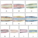 thumbnail image 3 of Puntas de uñas postizas Soidarity 24 piezas diseño ataúd estilo degradado ABS, 3 of 6