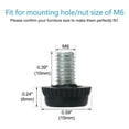 thumbnail image 2 of M6 x 10 x 15mm Leveling Feet Adjustable Support Cover for Machine Leg 12pcs, 2 of 7
